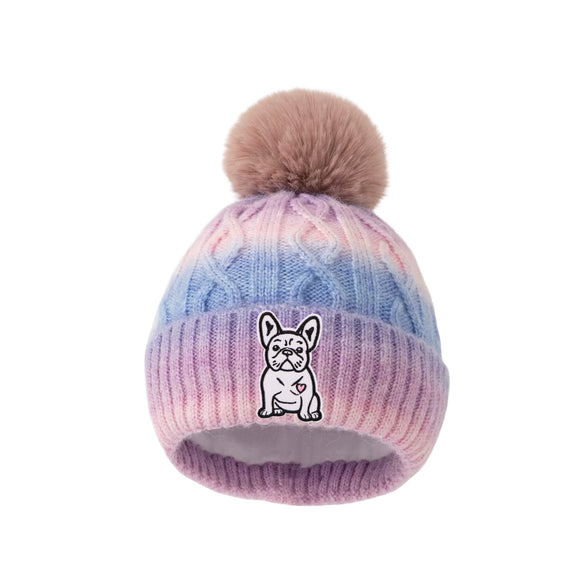 Forever Run Wild Pug Love Pom Pom Toque
