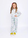 Preppy Goose Satin Pyjamas - Christmas Smiley