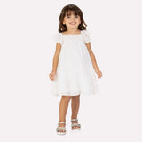 Milon White Pearl Accent Dress