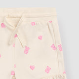 Miles the Label Gummy Bears on Ivory Ruffled Shorts