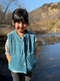 Vignette Teal Velvet Parker Vest