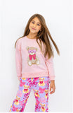 Preppy Goose - Teddy Bows Print Plush Pants