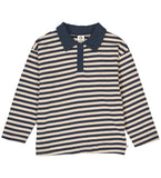 Müsli Oak/Night Blue Striped Polo Shirt
