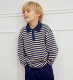 Müsli Oak/Night Blue Striped Polo Shirt