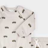 Petit Lem Pumpkin Patch Truck Outfit Set