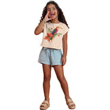 Nanai Bejewelled Boxy Parrot T-Shirt