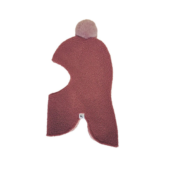 Klok Kids Double-Layered Sherpa Balaclava - Rose