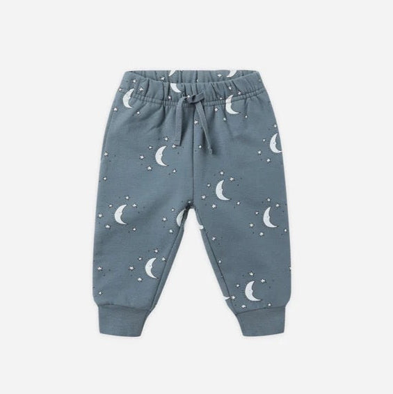 Quincy Mae Relaxed Fleece Sweatpant || Silver Moons
