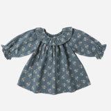 Quincy Mae Long Sleeve Isla Dress || Blue Floral