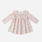 Quincy Mae Ruffle Collar Jersey Dress || Garden