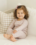 Quincy Mae Pointelle Long Sleeve Tee + Legging || Lilac Ditsy