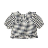 Rylee and Cru Prairie Blouse || Navy Check
