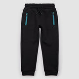 Miles Black Scuba Knit Track Joggers