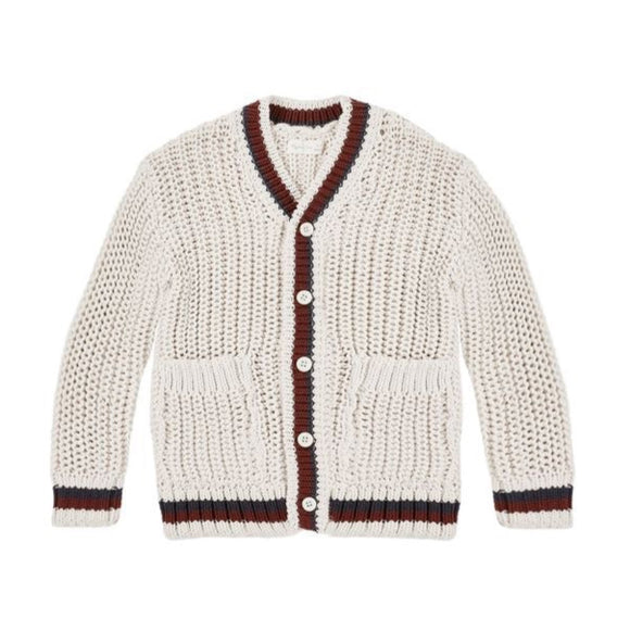 Rylee and Cru Teen Collegiate Cardigan || Natural