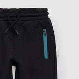 Miles Black Scuba Knit Track Joggers