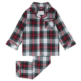 Petit Lem Scarlet Plaid Compact Flannel PJ Set