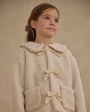 Rylee and Cru Shearling Collared Coat || Natural