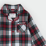 Petit Lem Scarlet Plaid Compact Flannel PJ Set
