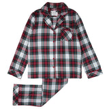 Petit Lem Scarlet Plaid Compact Flannel Women's Sleep Set