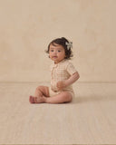 Quincy Mae Zip Short Sleeve Sleeper || Strawberries