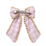 Rockahula Gingham Ruffle Bow Clip