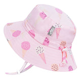 JAN & JUL Water Repellent Bucket Hats | Pink Ice Cream