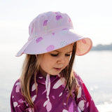 JAN & JUL Water Repellent Bucket Hats | Pink Ice Cream