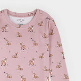 Petit Lem Fall Fawn Print on Twilight LunaKnit PJ Set