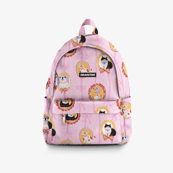 Headster Kitty Charm 20L Backpack - Smart Pink