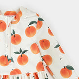 Petit Lem Peaches Print Long-Sleeve Rashguard Set