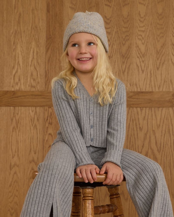 Rylee and Cru Long Sleeve Knit Top || Dusty Blue