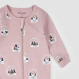 Petit Lem Snowglobe Print on Violet Sleeper