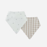 Quincy Mae Bandana Scarf, 2 Pack || Blue Plaid, Twinkle