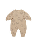 Quincy Mae Relaxed Fleece Jumpsuit || Lions