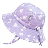 JAN & JUL Water Kids Cotton Bucket Hats | Purple Daisy