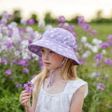 JAN & JUL Water Kids Cotton Bucket Hats | Purple Daisy