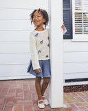 Rylee and Cru Crochet Knit Pullover || Bows