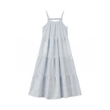 Vignette Sage Dress - Blue Stripe