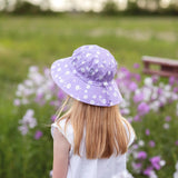JAN & JUL Water Kids Cotton Bucket Hats | Purple Daisy