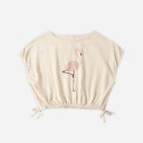 Rylee and Cru Cropped Cinch Tee || Flamingo