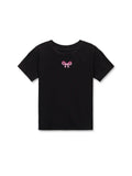 Preppy Goose Sequin Bow Short Sleeve Tee