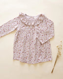 Quincy Mae Ruffle Collar Jersey Dress || Garden