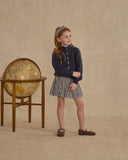 Rylee and Cru Pleated Mini Skirt || Navy Check