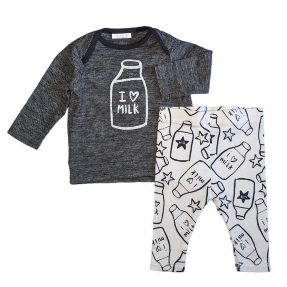 Next Baby 'I Love Milk' Outfit Set