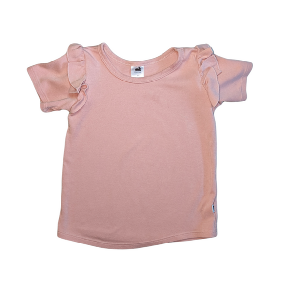 Little and Lively Ruffle Shoulder Tee