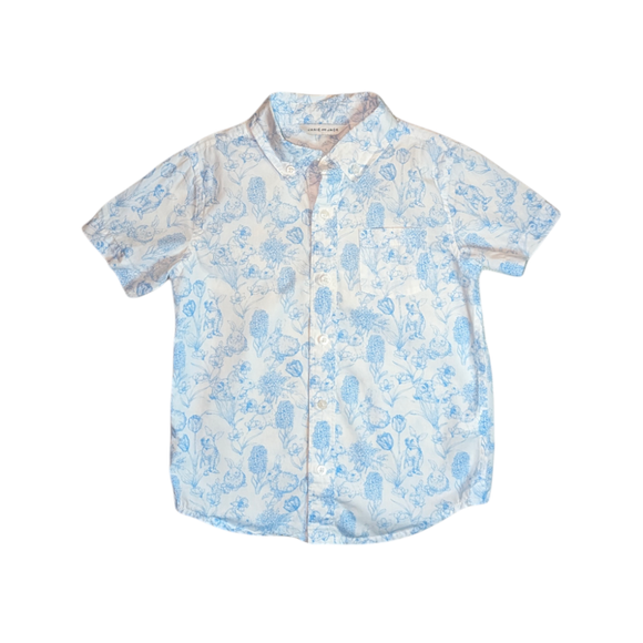 Janie and Jack Blue Floral Shirt