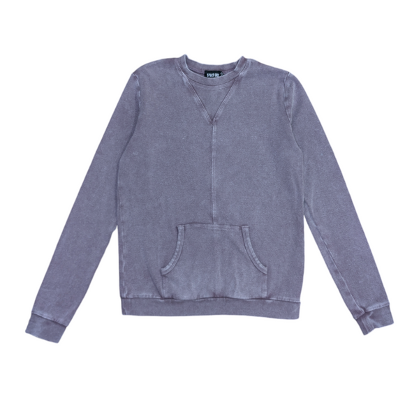 Space Grey Ribbed Pullover