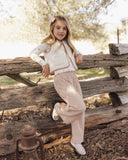 Rylee and Cru Wide Leg Pant - Fawn Gingham