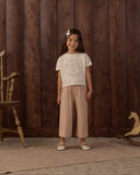 Rylee and Cru Wide Leg Pant - Fawn Gingham