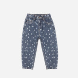 Rylee and Cru Barrel Jeans - Heart Ditsy